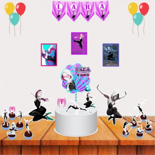 Kit Festinha Spider Gwen