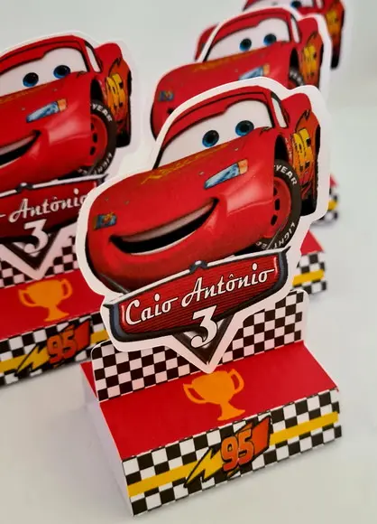 Kit Lembrancinhas Carros - Relâmpago Mcqueen (cone)