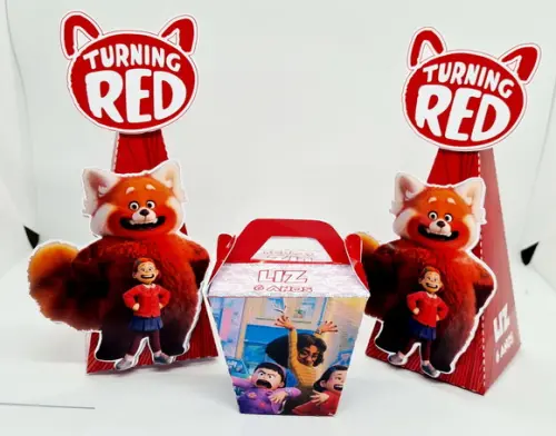Kit Lembrancinhas Red Crescer É Uma Fera