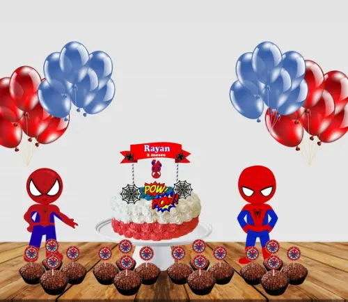 Kit Mesversário Homem Aranha Cute