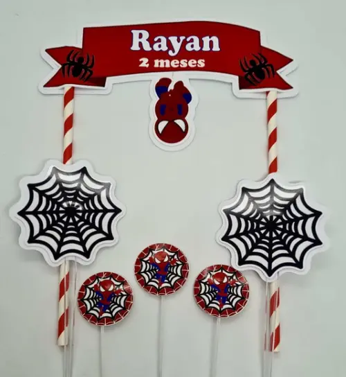 Kit Mesversário Homem Aranha Cute