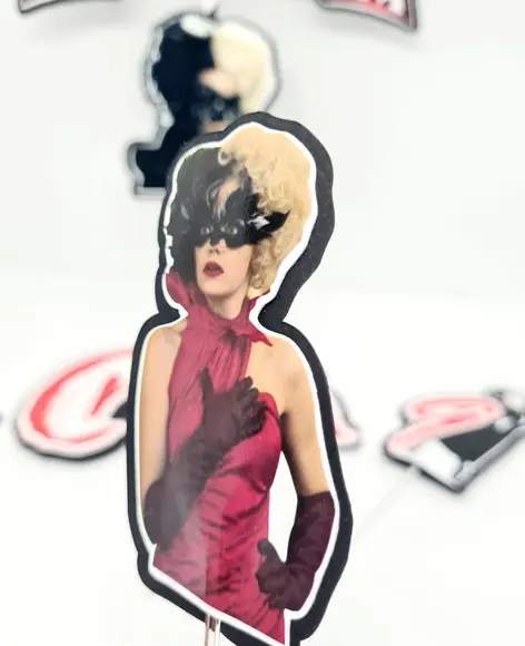 Kit Topo de Bolo e Display Cruella