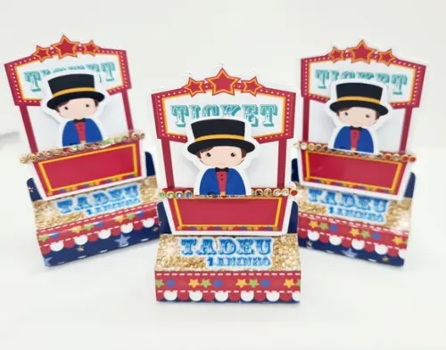 Porta Bis Duplo Circo Azul