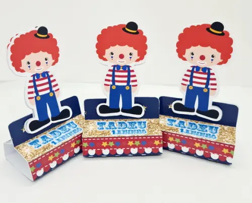 Porta Bis Duplo Circo Azul
