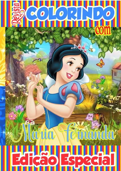 Revistinha de Colorir Branca de Neve