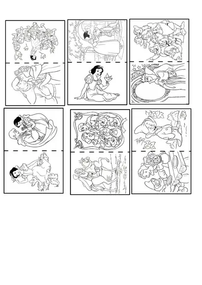 Revistinha de Colorir Branca de Neve