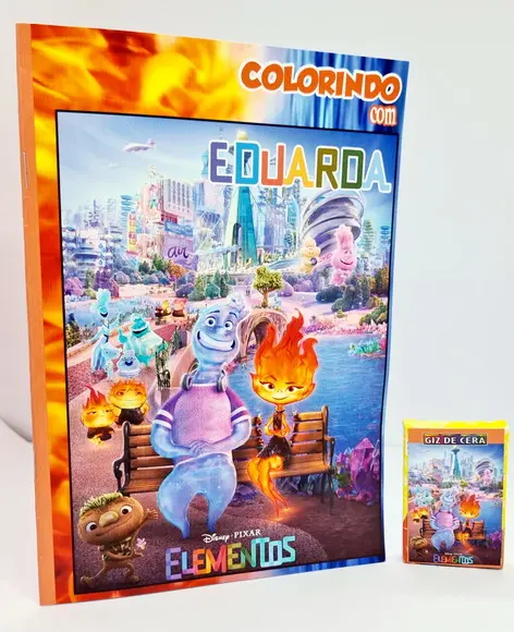 Revistinha de Colorir Elementos Disney