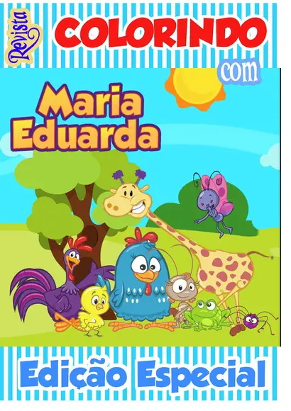 Revistinha de Colorir Galinha Pintadinha