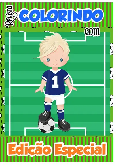 Revistinha de Colorir Futebol