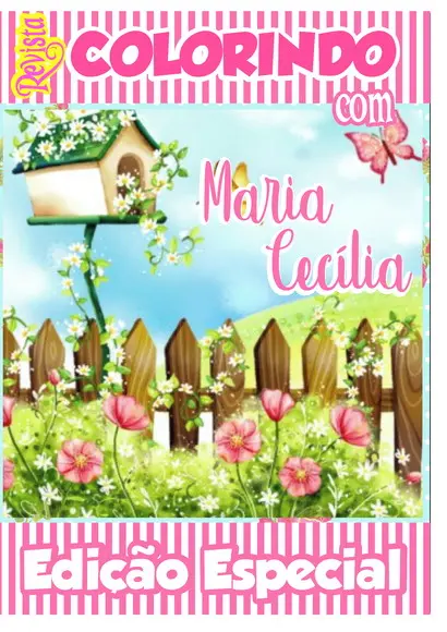 Revistinha de Colorir Jardim Encantado