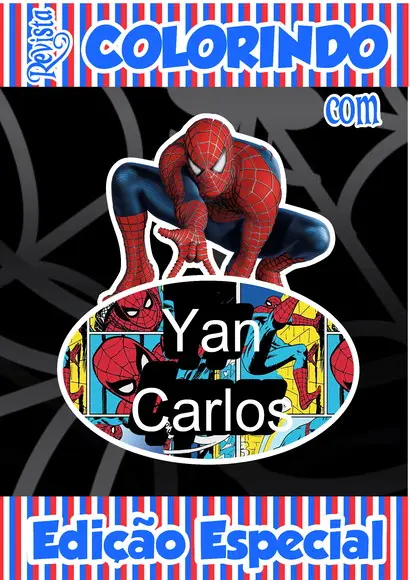 Revistinha de Colorir Homem Aranha