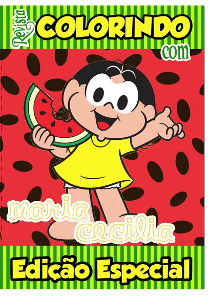 Revistinha de Colorir Magali