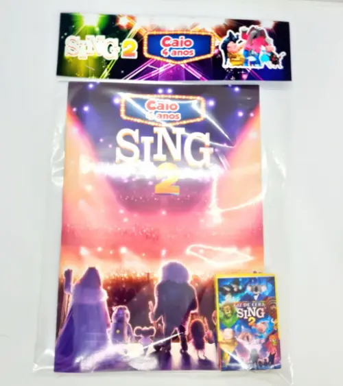 Revistinha de Colorir Sing 2
