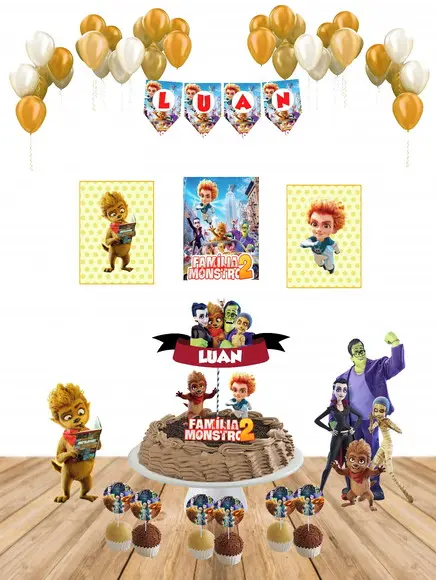 Só Um Bolinho Família Monstro 2 - Kit Festa Família Monstro