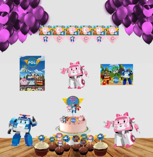 Só Um Bolinho Robocar Poli e Amber