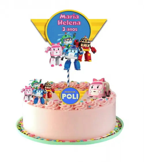 Só Um Bolinho Robocar Poli e Amber