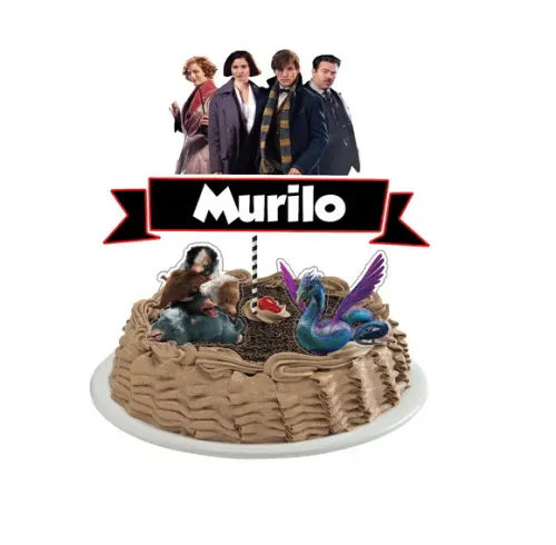 Topo De Bolo Animais Fantásticos - Os Segredos De Dumbledore
