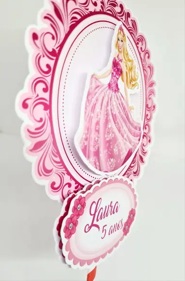 Topo de Bolo Barbie