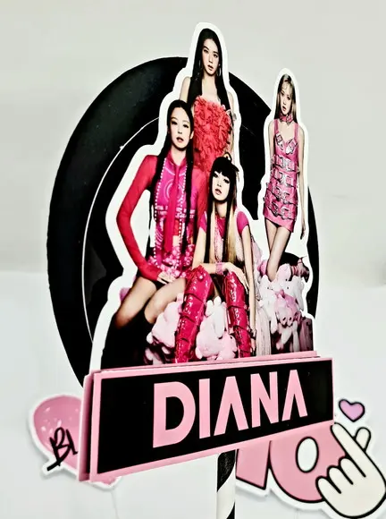 Topo de Bolo Blackpink