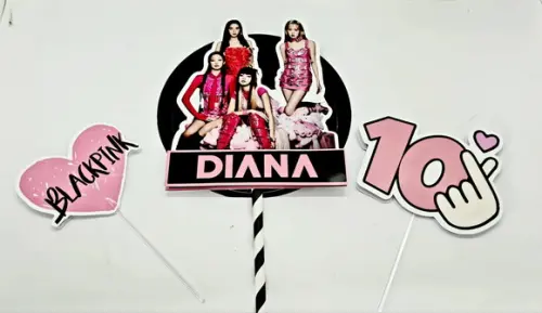 Topo de Bolo Blackpink
