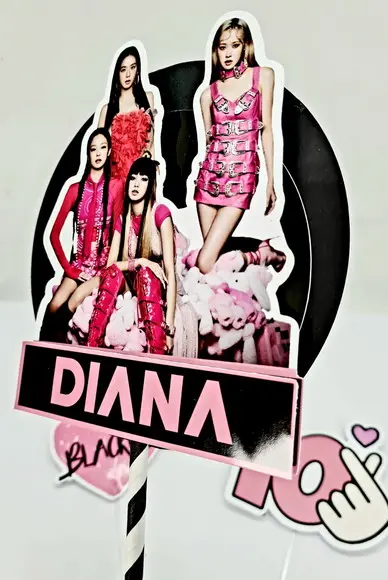 Topo de Bolo Blackpink
