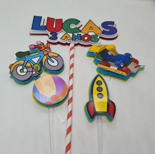 Topo de Bolo Brinquedos
