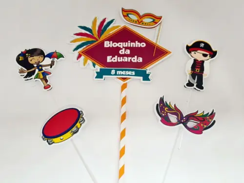 Topo de Bolo Carnaval