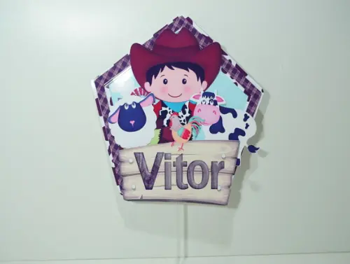 Topo de Bolo Fazendinha Menino