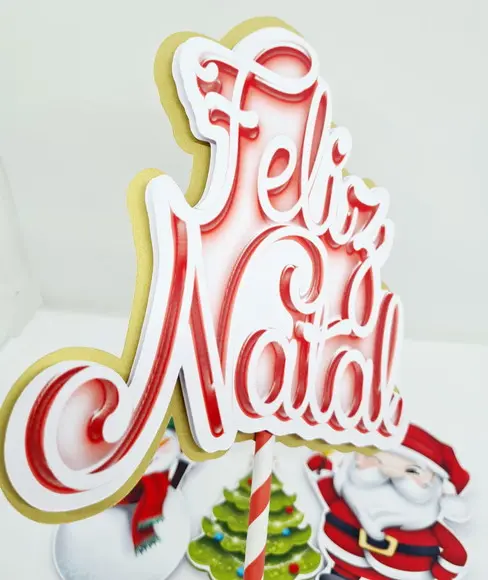 Topo de Bolo Feliz Natal