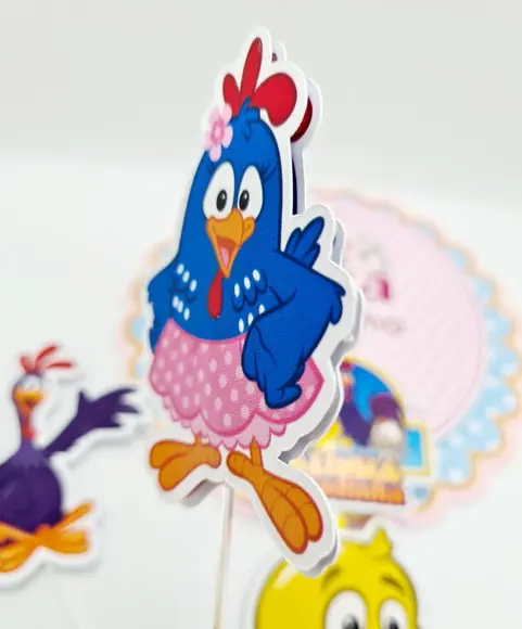 Topo de Bolo Galinha Pintadinha