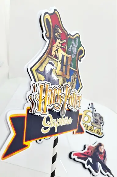 Topo de Bolo Harry Potter