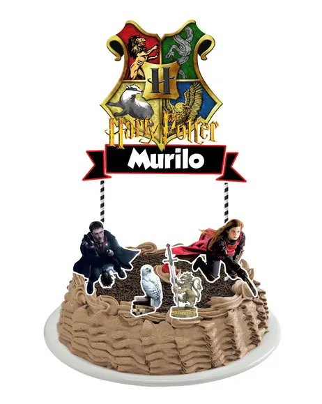 Topo de Bolo Harry Potter