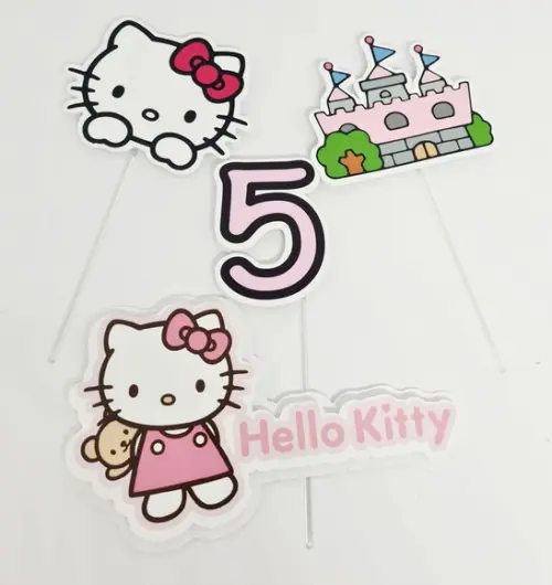 Topo de Bolo Hello Kitty