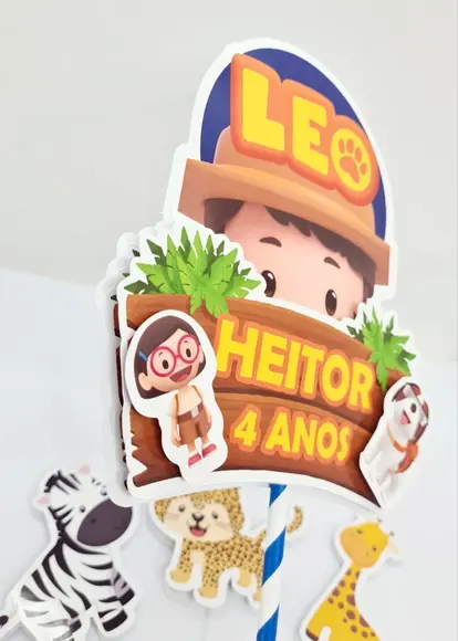 Topo de Bolo Léo o Guarda da Floresta