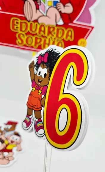 Topo de Bolo Milena - Turma da Mônica