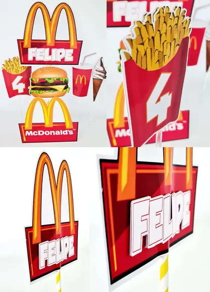 Topo de Bolo Mcdonald's