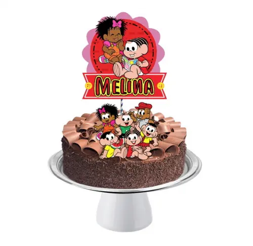 Topo de Bolo Milena - Turma da Mônica