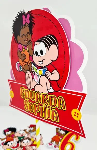 Topo de Bolo Milena - Turma da Mônica