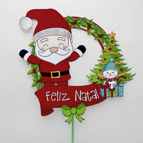 Topo de Bolo Natal