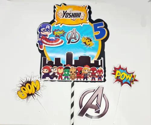 Topo de Bolo os Vingadores Cute