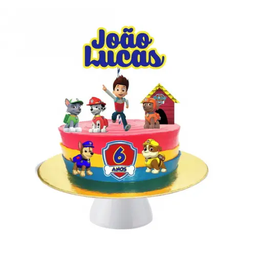 Topo de Bolo Patrulha Canina