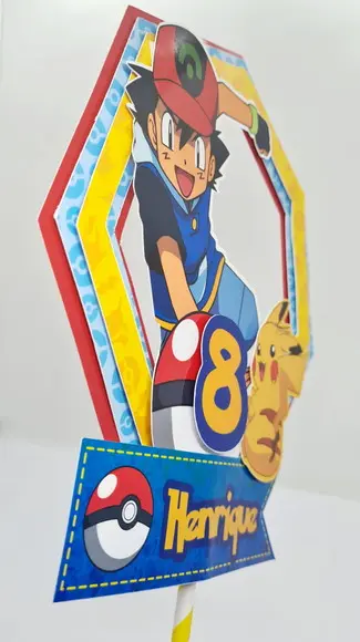 Topo de Bolo Pokemon