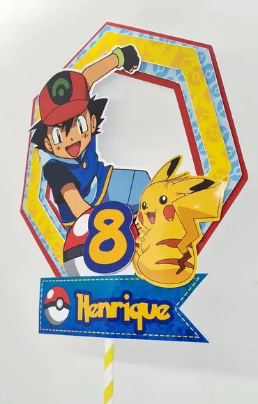 Topo de Bolo Pokemon