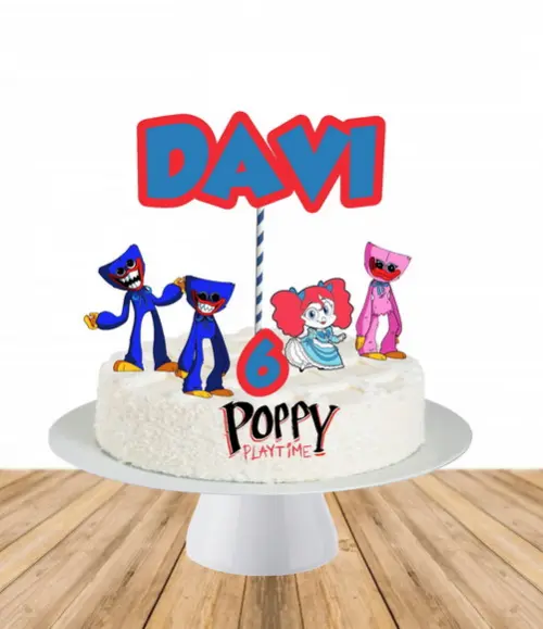 Topo De Bolo Poppy Playtime Huggy Wuggy