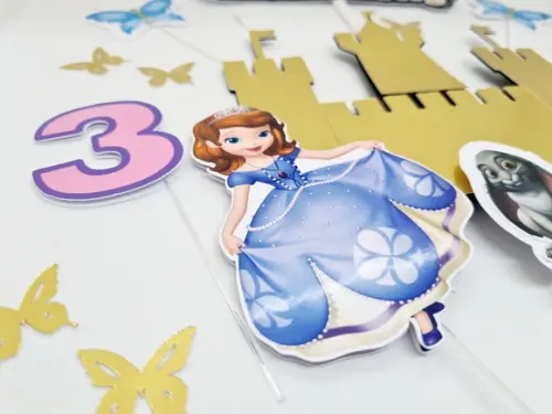Topo de Bolo Princesa Sofia Especial