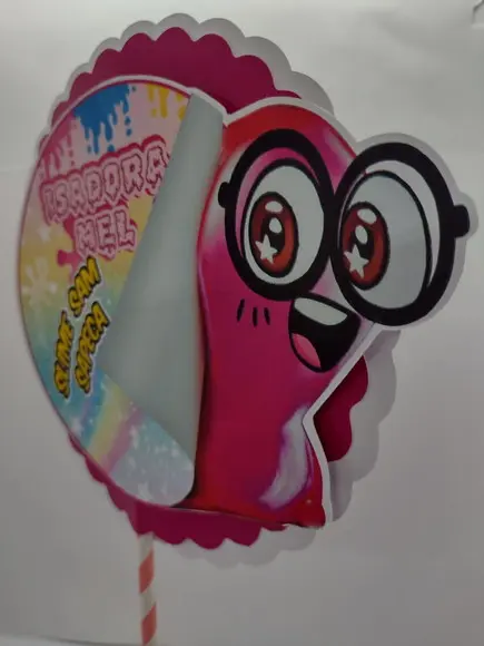 Topo de Bolo Sam Slime Sapeca