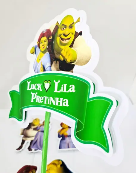Topo de Bolo Shrek