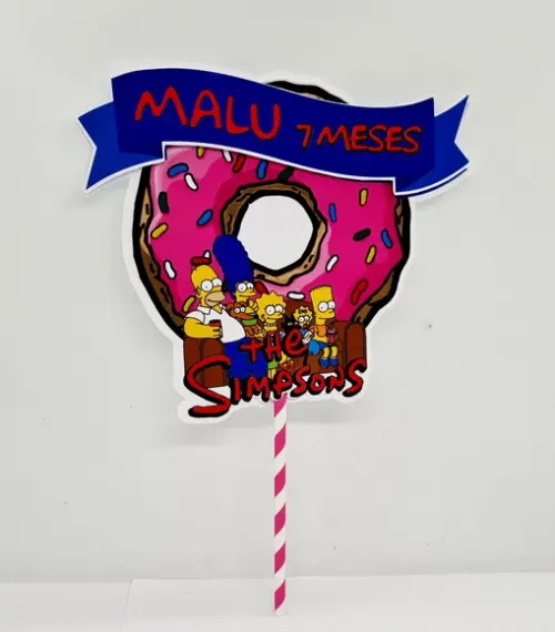 Topo de Bolo Simpsons