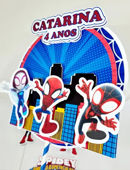 Topo de Bolo Spidey