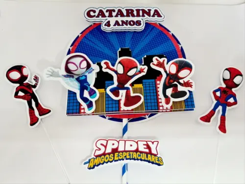 Topo de Bolo Spidey